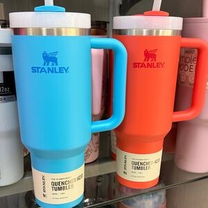 Stanley Quencher H2.0 Tumbler - Light Blue & Orange.  $40 each